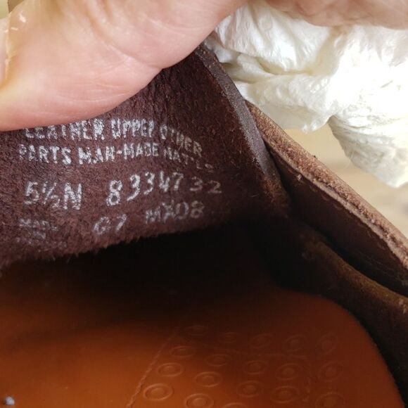 Sperry women's leather topsiders shoes, size 5.5N - Picture 7 of 8